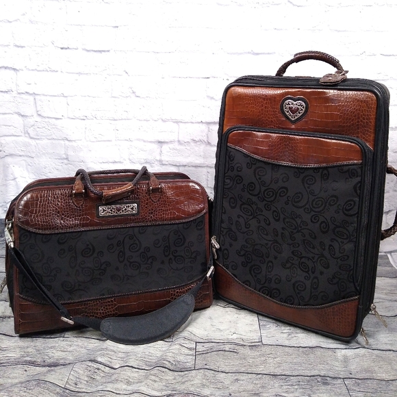 Brighton Handbags - Vintage Classic Brighton Luggage 2 Piece Set
